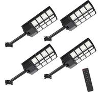 Lampadaire Hengda 4X 400W Lampe murale solaire avec détecteur de mouvement Lampadaire LED