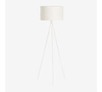 Lampadaire Ilena En Tissu Et Fer Blanc Gardenia