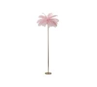 Lampadaire Imitation Plume ""Palm"" 160cm Or & Rose