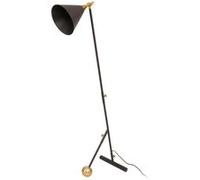 Lampadaire Industriel "Celeste" 148cm Noir & Or Noir G