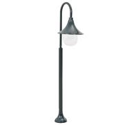 Lampadaire Jardin E27 120 cm Aluminium Blanc Éclairage Lamp de Chemin vidaXL