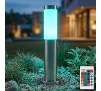 Lampadaire Jardin Lumière Extérieure Télécommande Dimmable Inox RGB LED