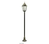Lampadaire jardin rétro 165 cm E27 laiton patiné IP43