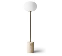 Lampadaire JWDA en Marbre Travertin et Laiton