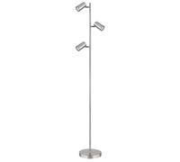 Lampadaire lampadaire 3 lumières lampadaire orientable lampadaire salon moderne argent, 3 flammes, métal, 3x GU10, LxlxH 25x23x154 cm