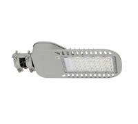 Lampadaire lampadaire éclairage public à LED, lampe lumière du jour IP65, gris, LED 50W 6850Lm 6500K, HxLxP 43,4x6,3x16,9cm