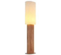 Lampadaire Lampadaire Salon Pédale Marron Bois Textile H 140,3 cm