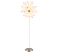 Lampadaire Lampe de chambre à coucher Lampe de lecture Lampadaire de salon avec 48 boules de verre argenté opalin, métal, 6x E14, DxH 55 x 155 cm