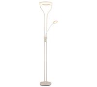 Lampadaire, lampe de lecture, LED, finition sable mat, variateur rotatif, Flexo, H 194 cm