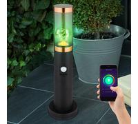 Lampadaire Lampe de Mur Extérieur Pointe Détecteur Mouvement Smart LED Fumée RGB