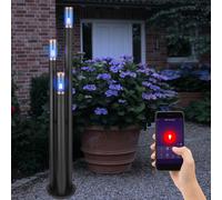 Lampadaire Lampe de Mur Extérieur Pointe Détecteur Mouvement Smart LED Fumée RGB