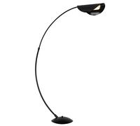 Lampadaire Lampe sur pied LED Variateur Lampe de salon Lampadaire noir Lampe d'appoint, métal, 1x LED blanc chaud, LxlxH 124x35x182 cm