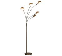 vidaXL Lampadaire sur pied à arc 200 cm 5 x E14 Argenté