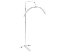 Lampadaire LED 26 Pouces, Kit D'éclairage au Sol Avec Température de Couleur et Luminosité Réglables, Lampe Demi-Lune Avec Support Pour Maquillage et Beauté