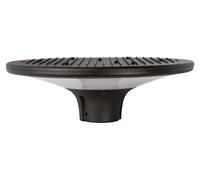 Lampadaire Led 80W Ges2250C 3000K, Raccordement Poteau 60Mm, Structure En Aluminium Moulé Sous Pression Noir Mat - Gealuce