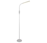 Lampadaire LED blanc Lampe de salon Lampadaire avec interrupteur tactile, bras flexible, couleurs de lumière réglables, 5W 700lm blanc chaud-blanc neutre, H 145 cm