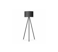 tomons Lampadaire LED Dimmable Contemporain avec Trépied en Métal, Lampadaire de Salon et de Chambre à Coucher, Style Scandinave - Noir