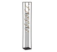 Lampadaire LED dimmable Lampe de salon Touchdimmer Lampadaire chambre à coucher noir or, 34W 4200lm blanc chaud,blanc neutre, LxlxH 20x20x135 cm