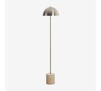 Lampadaire Led En Acier Inoxydable Et Pierre Naturelle Nicolas