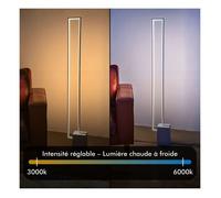 Lampadaire LED - INOLEDS - Quadra Blanc - Dimmable