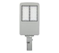 Lampadaire LED, lampe de rue, éclairage extérieur, intensité réglable, argent, aluminium, IP65