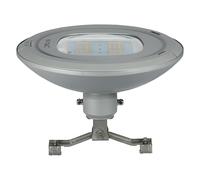 Lampadaire LED, luminaire d'extérieur, projecteur, suspension, gris aluminium, IP65, D 52 cm