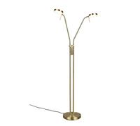 Lampadaire LED moderne doré à double spot orientable 2x12W MONZA Trio