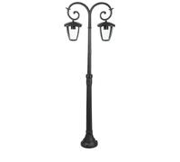 V-TAC Lampadaire extérieur candélabre V-TAC7061 en aluminium IP44 diffuseur verre