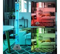Lampadaire LED RVB décoratif poisson bulle colonne d'eau couleur changeante lampadaire