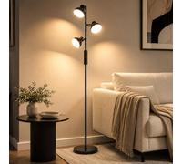 Lampadaire LED Salon 36W Dimmable, 3 Têtes Orientables, AVEN FL08
