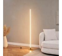 Lampadaire LED Sloane doré dimmable 150 cm 3000 K | LED intégrée blanc chaud 3000 K, variateur de luminosité, hauteur 150 cm, socle rond de 18 cm