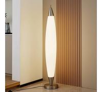 Lampadaire LED Tarell Lucande, dimmable, blanc, Salon / Salle à manger, Matière Plastique, Moderne, Lampadaire LED