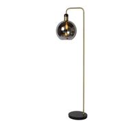 Lampadaire Lucide Julius grue en verre E27 25W noir-or