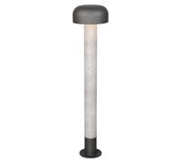 Lampadaire, luminaire extérieur, aluminium, couleur béton, H 84,5 cm