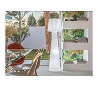 Lampadaire lumineux design filaire abat-jour ondulé pour extérieur LED blanc LADY H150cm culot E27