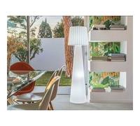 Lumisky Lampadaire extérieur LADY – design filaire, abat-jour ondulé, LED blanc H150 cm, culot E27