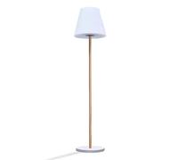 Lampadaire solaire et rechargeable - LUMISKY - STANDY WOOD SOLAR - H150 cm - LED blanc chaud dimmable