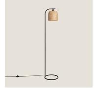 LEDKIA LIGHTING - Lampadaire Adola métal et bambou 158 cm - Design naturel - Ampoules E27 non inclus