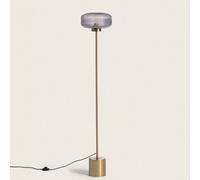 Lampadaire Métal et Verre Windsor Doré