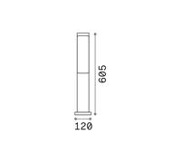 Lampadaire moderne Ether Aluminium-Plastique Café Led 10W 4000K Lumière naturelle
