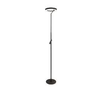 Lampadaire moderne noir LED 21W avec liseuse et variateur tactile Lucide Celeste