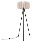 Lampadaire moderne trépied feutre beige E27 15W Sollux