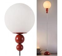 Lampadaire multi-boules ""LOKE""avec sphères blanches opaques, douille E27.