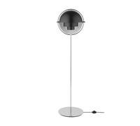 Lampadaire Multi-Lite Chrome & Noir
