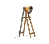 Lampadaire multicolore E27 bois massif de manguier Multicolore