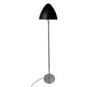 Lampadaire Oulu Noir/ Acier Brossé