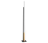 Lampadaire PANAGRIA LED 1X12,8W en acier et bois noir et marron 85x75x1460mm