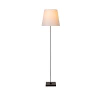 Lampadaire PENDIO Lucide noir abat-jour blanc 150cm E27
