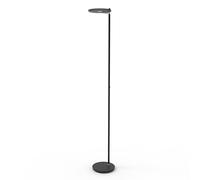 Lampadaire plafonnier projecteur lampe de salon LED tactile dimmable verre noir H 187 cm