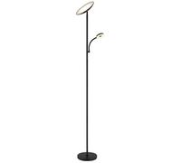 Lampadaire plafonnier projecteur lumière de salon LED variateur tactile Flexo noir H 179 cm